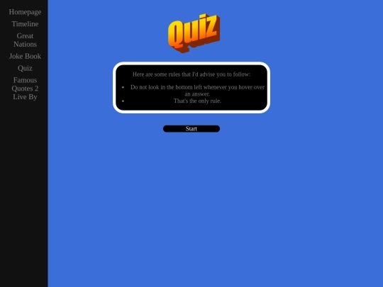 Quiz1 screenshot
