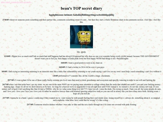 diary screenshot