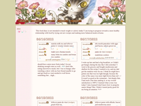 site/personal/food screenshot