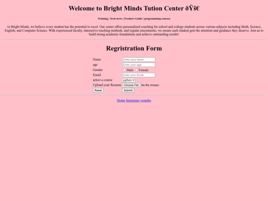 vidhyalayan/register screenshot