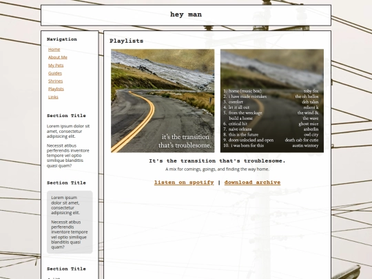 playlists/transition screenshot