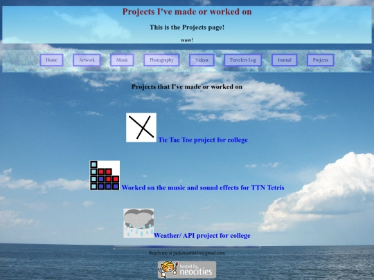 projects screenshot