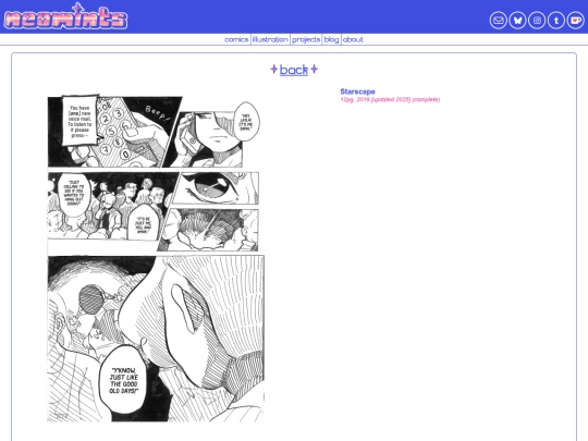 comics/starscape screenshot