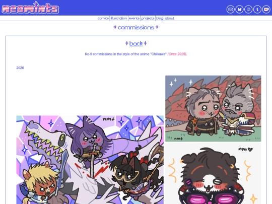 illustration/commissions/chiikawa screenshot