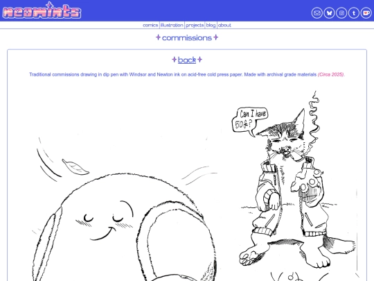 illustration/commissions/traditional screenshot