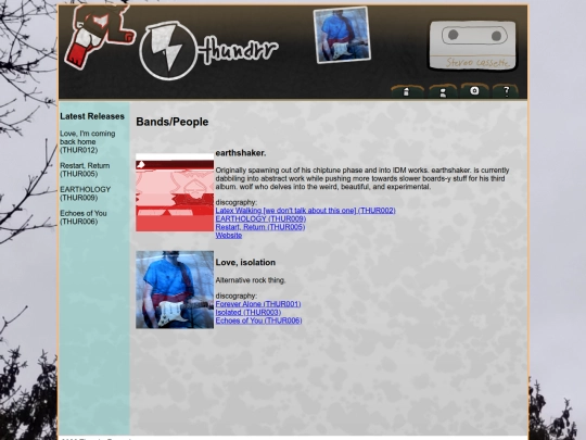 pages/artists screenshot