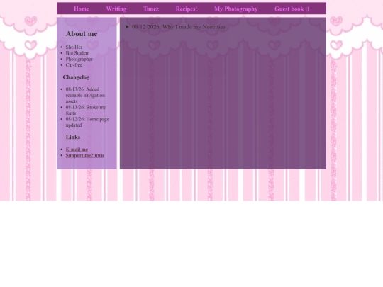 blog screenshot
