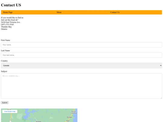ContactusPage screenshot