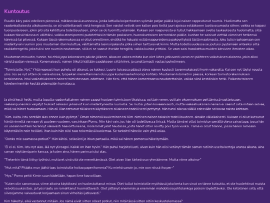 writing/kuntoutus screenshot