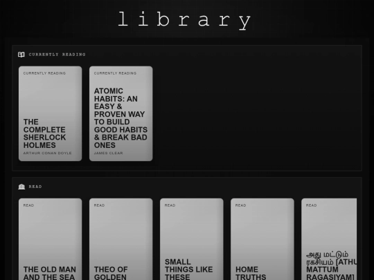 library screenshot