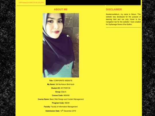 about-me screenshot