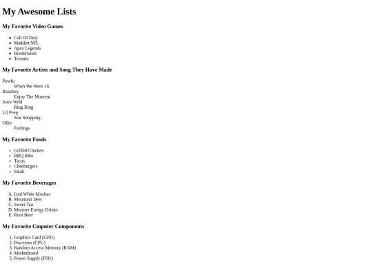 favorite-lists/favorite-lists screenshot
