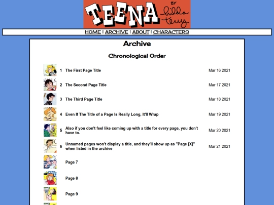 archive screenshot