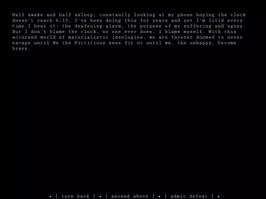 prose/six_fifteen_am screenshot
