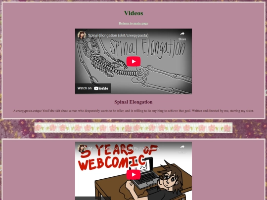 videos screenshot