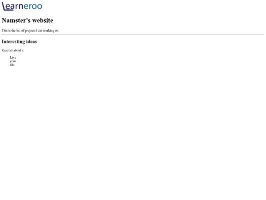 index screenshot