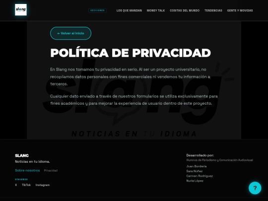 privacidad screenshot