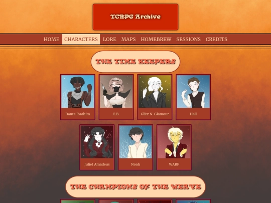 characters-home screenshot