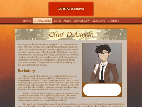 characters/clint-dangelo screenshot