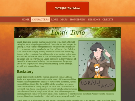 characters/lorali-tarlo screenshot
