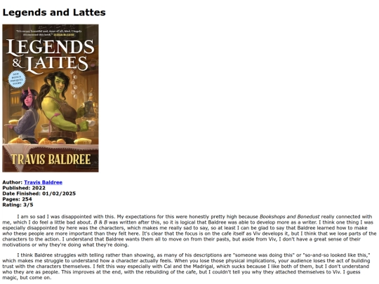 Reviews/legendsandlattes screenshot