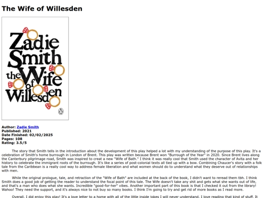 Reviews/wifeofwillesden screenshot