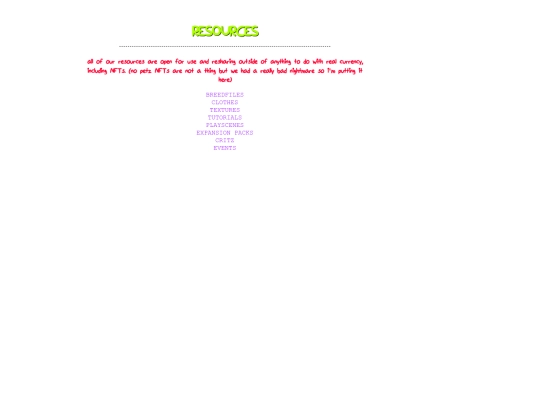 resources screenshot