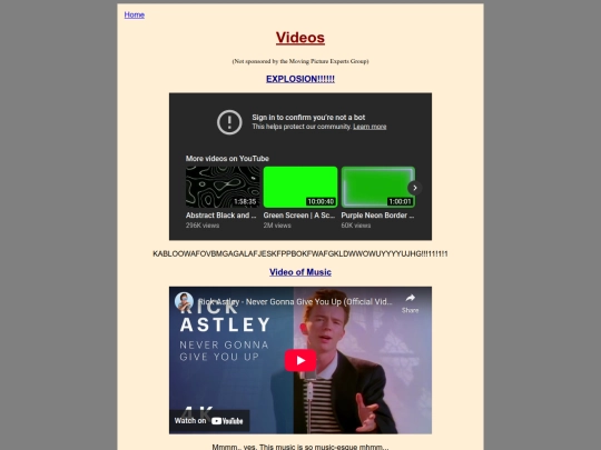 videos screenshot