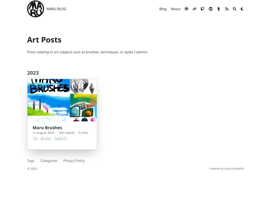 blog/posts/art/page/1 screenshot