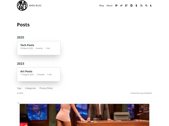blog/posts/page/1 screenshot
