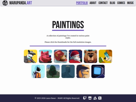 paintings screenshot