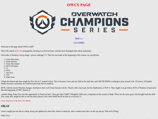 OWCS/index screenshot