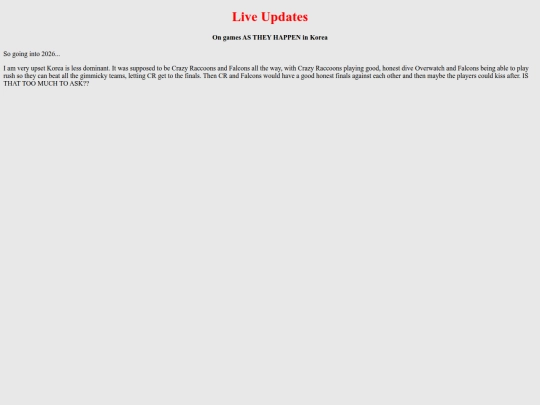 live screenshot