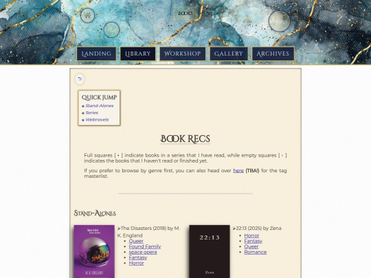 library/books screenshot