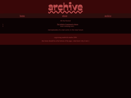 ocomic/archive screenshot