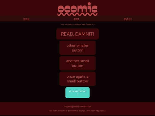 ocomic/home screenshot