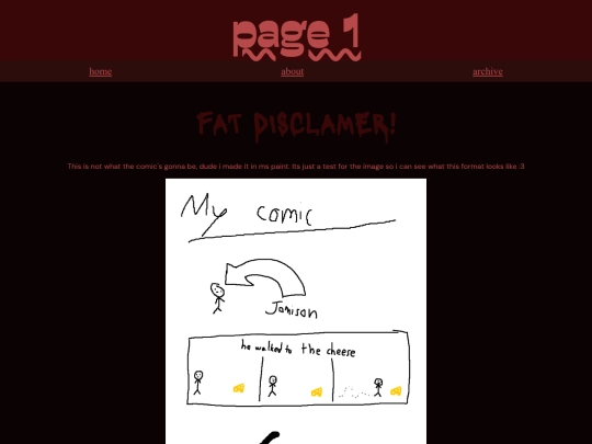 ocomic/page1 screenshot