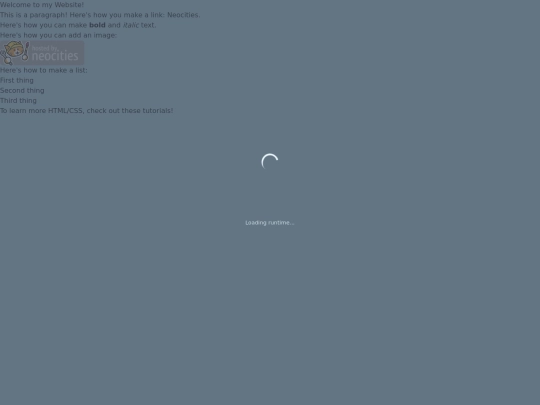 test screenshot