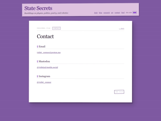 contact screenshot