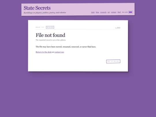 not_found screenshot