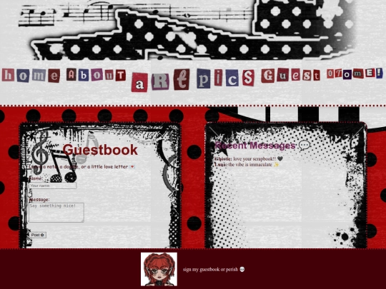 guestbook screenshot