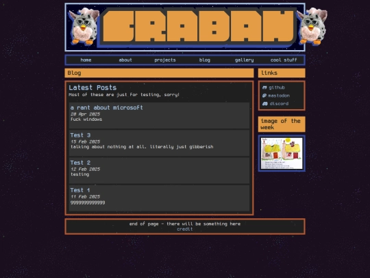 blog screenshot