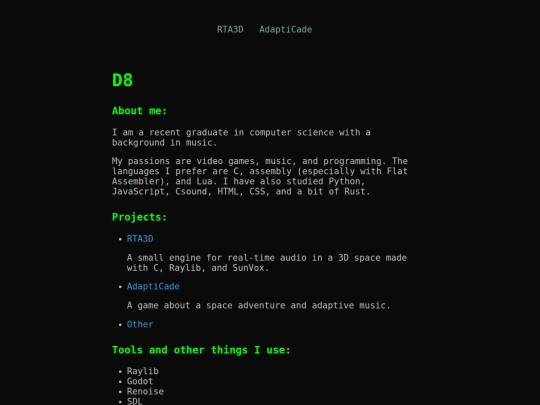 index screenshot