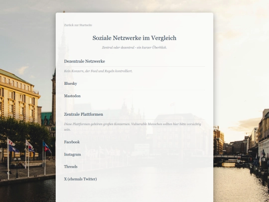 netzwerke screenshot