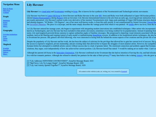 irynawiki/Lily_Havener screenshot