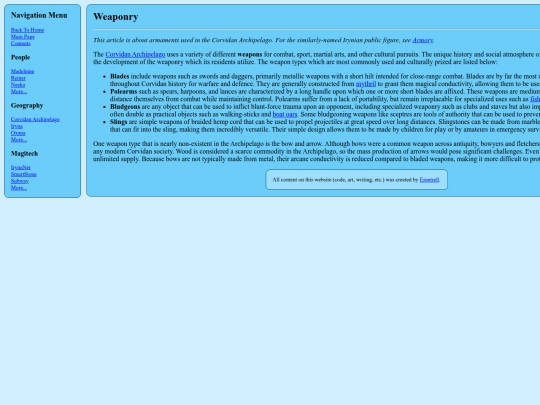 irynawiki/Weaponry screenshot