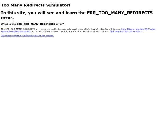 too-many-redirects-sim screenshot
