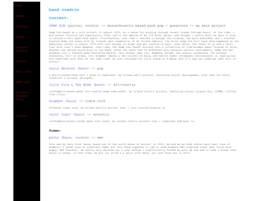 bands screenshot