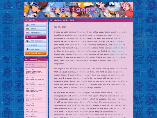 essays screenshot