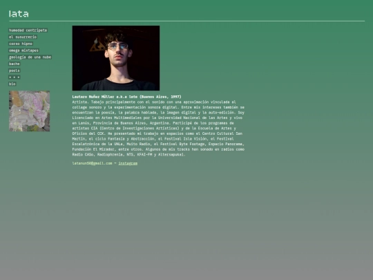 pages/bio screenshot